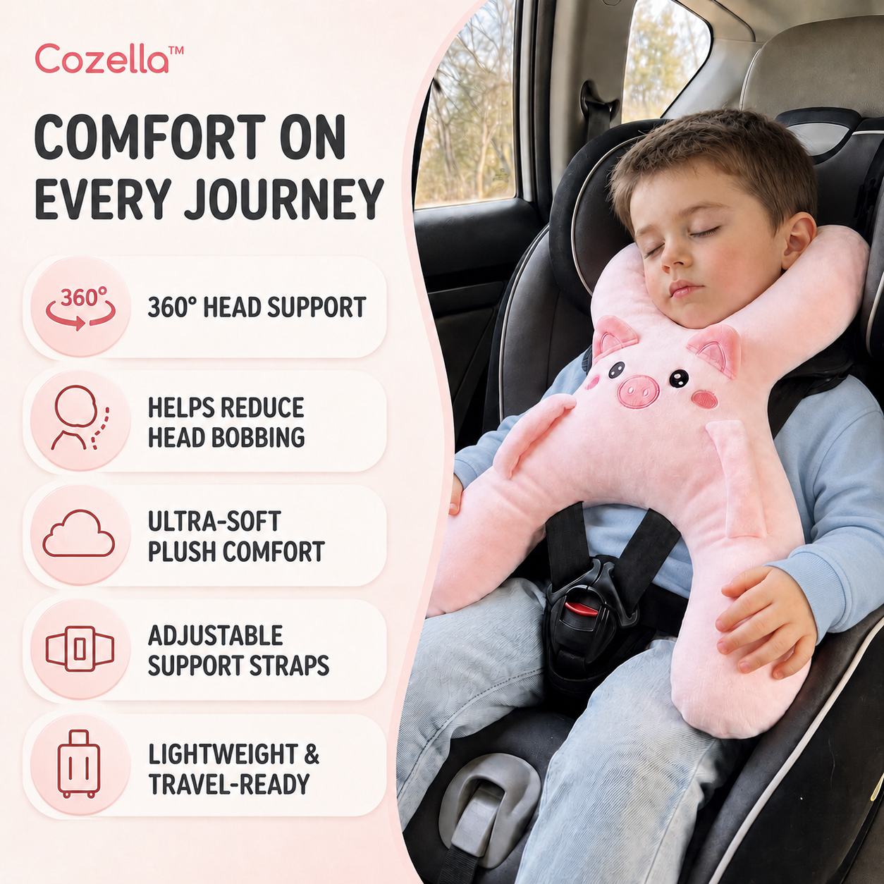 Cozella™ Travel Support Pillow