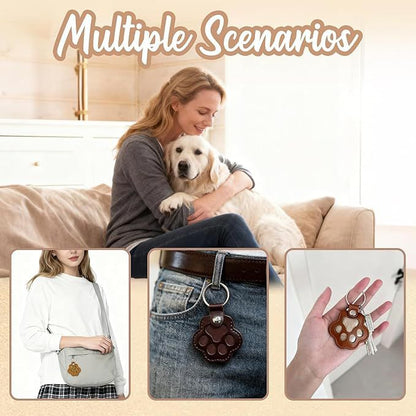 Pet Hair Collector™ - Pet Paw Shaped Leather Keychain