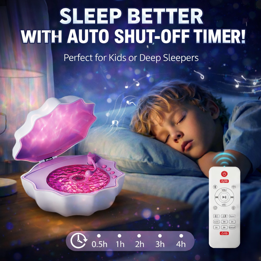 Karylona™ Premium Shell Speaker | Bluetooth Speaker with Light