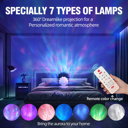 Karylona™ Premium Shell Speaker | Bluetooth Speaker with Light