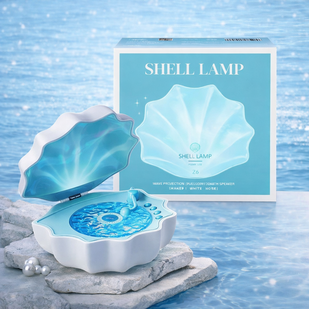 Karylona™ Premium Shell Speaker | Bluetooth Speaker with Light