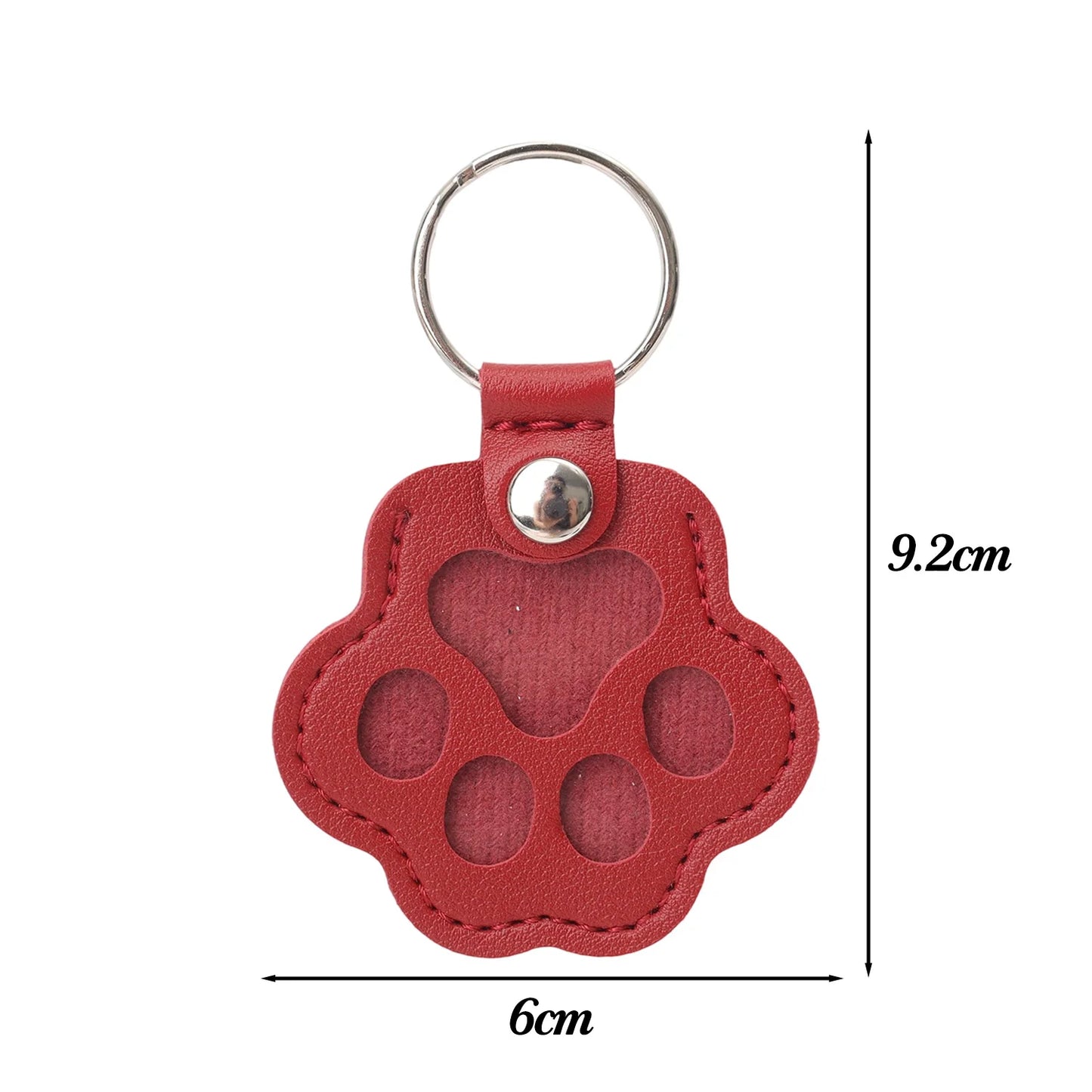 Pet Hair Collector™ - Pet Paw Shaped Leather Keychain