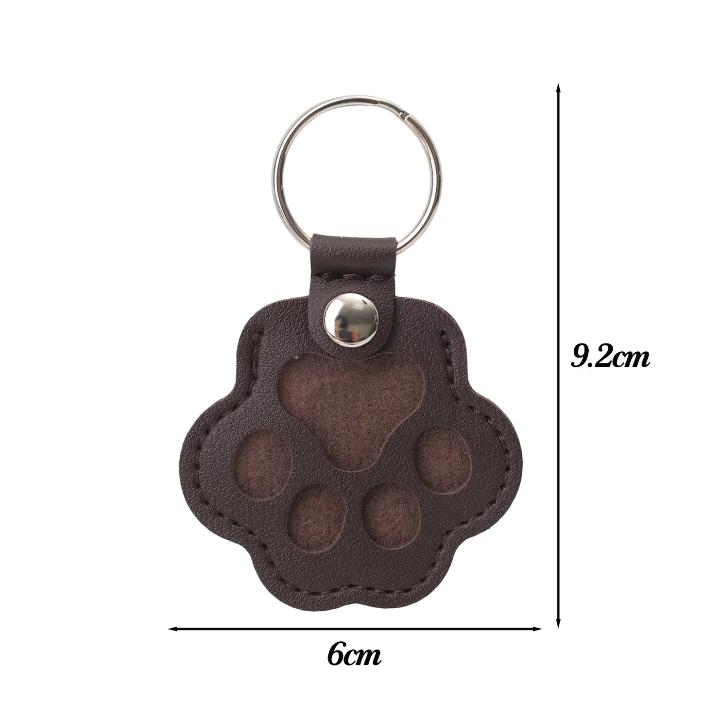 Pet Hair Collector™ - Pet Paw Shaped Leather Keychain