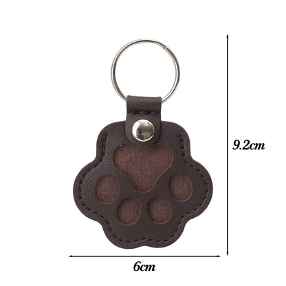Pet Hair Collector™ - Pet Paw Shaped Leather Keychain