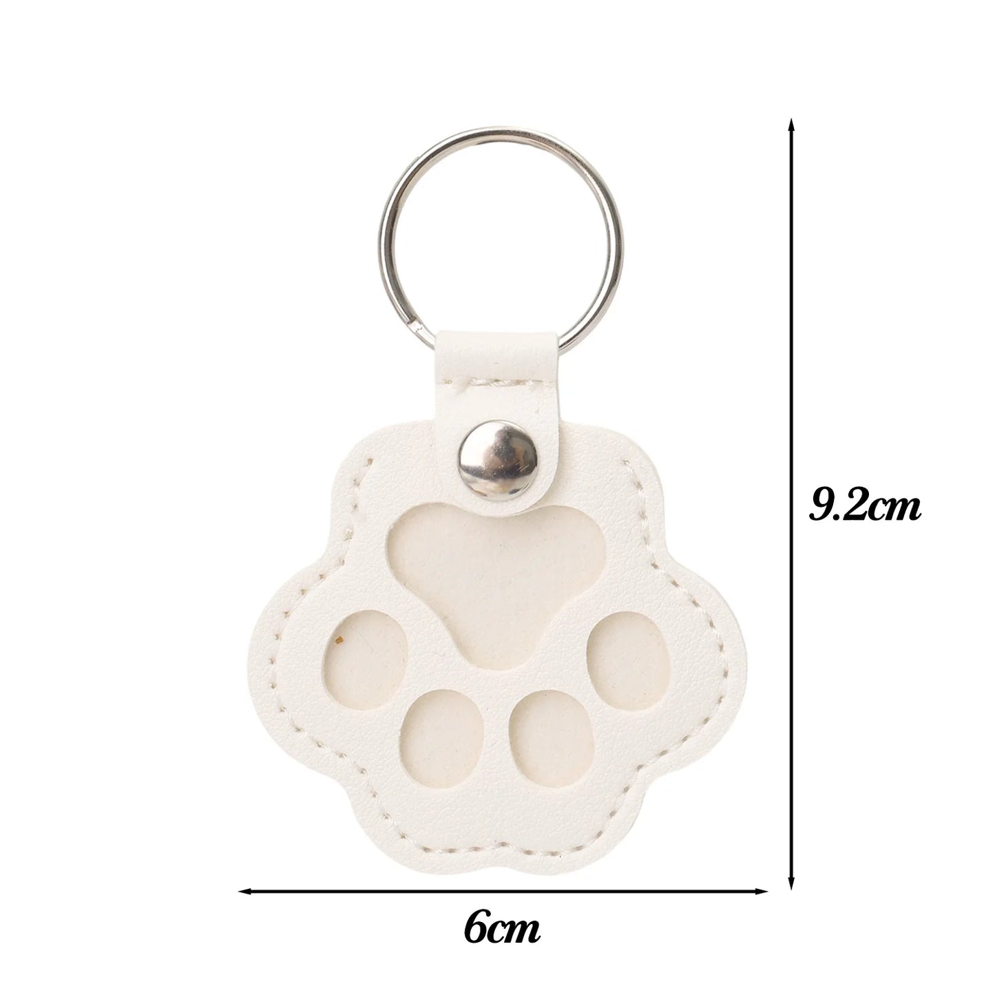 Pet Hair Collector™ - Pet Paw Shaped Leather Keychain