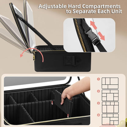 Karylona™ Premium Makeup Bag with Mirror