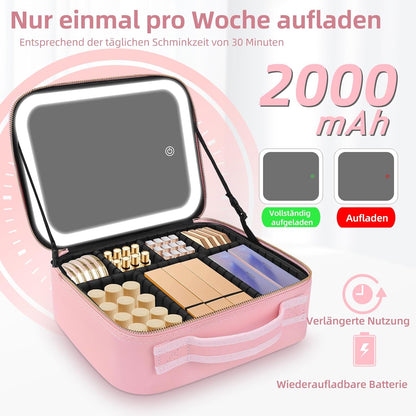 Karylona™ Premium Makeup Bag with Mirror