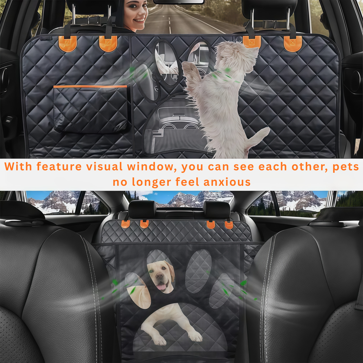 Karylona™ Premium Waterproof Dog Back Seat Cover